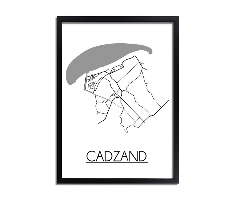 Cadzand Plattegrond poster