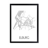 Elburg Plattegrond poster