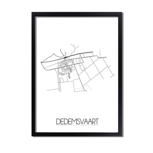 Dedemsvaart Plattegrond poster 