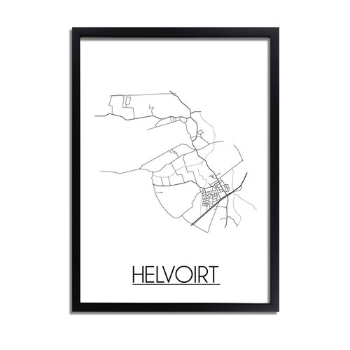 Helvoirt Plattegrond poster 