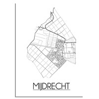 Mijdrecht Plattegrond poster