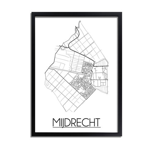 Mijdrecht Plattegrond poster 