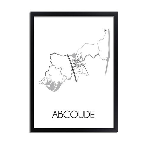 Abcoude Plattegrond poster 