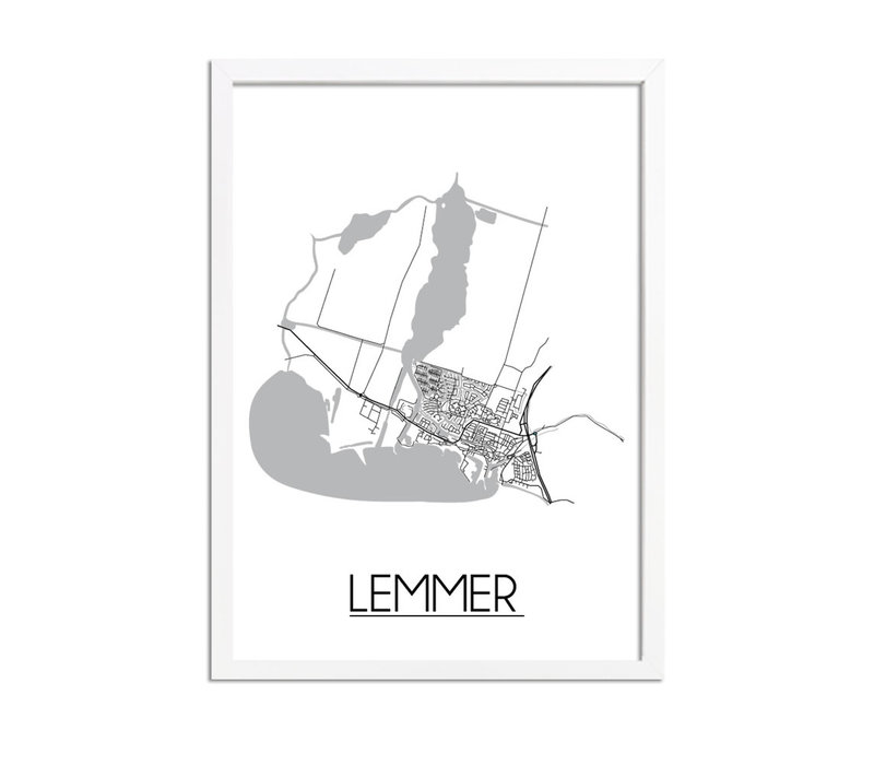 Lemmer Plattegrond poster