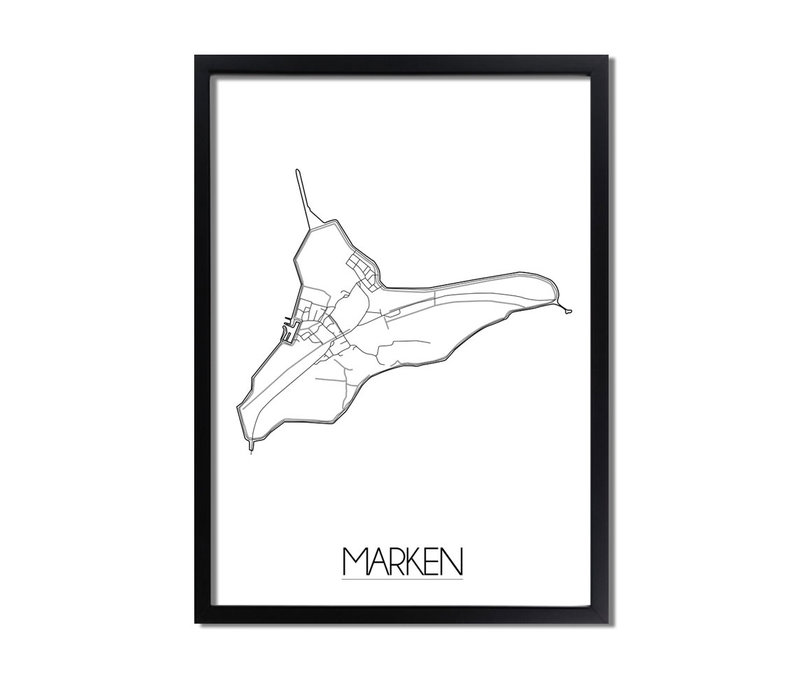 Marken Plattegrond poster