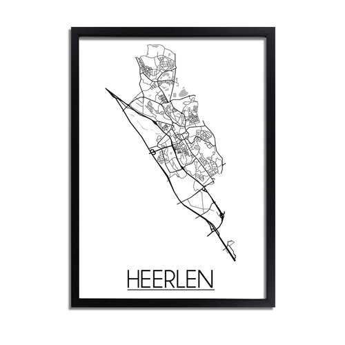 Heerlen Plattegrond poster 