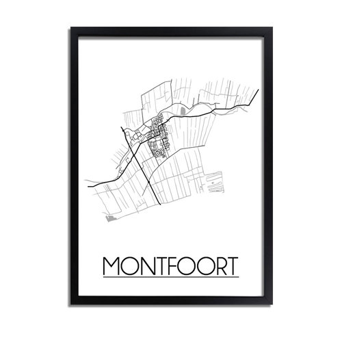 Montfoort Plattegrond poster 