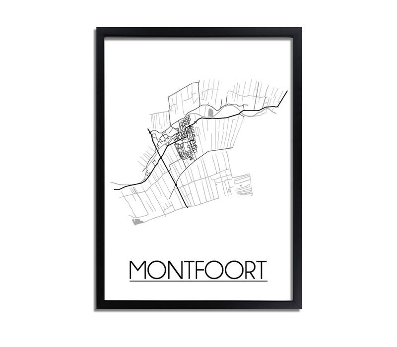 Montfoort Plattegrond poster