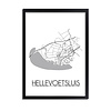 DesignClaud Hellevoetsluis Plattegrond poster