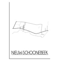 Nieuw-Schoonebeek Plattegrond poster