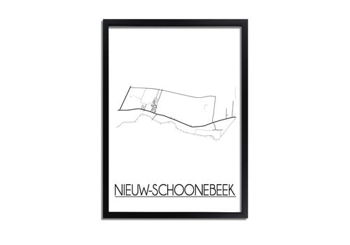 DesignClaud Nieuw-Schoonebeek Plattegrond poster