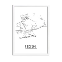 Uddel Plattegrond poster