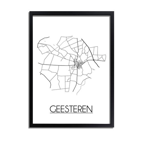 Geesteren Plattegrond poster 