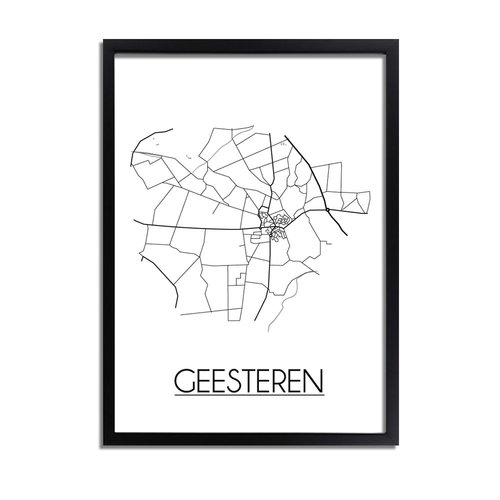 Geesteren Plattegrond poster 