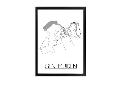DesignClaud Genemuiden Plattegrond poster