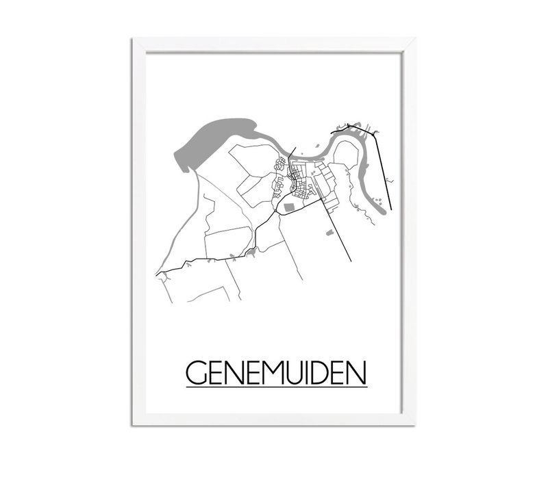 Genemuiden Plattegrond poster