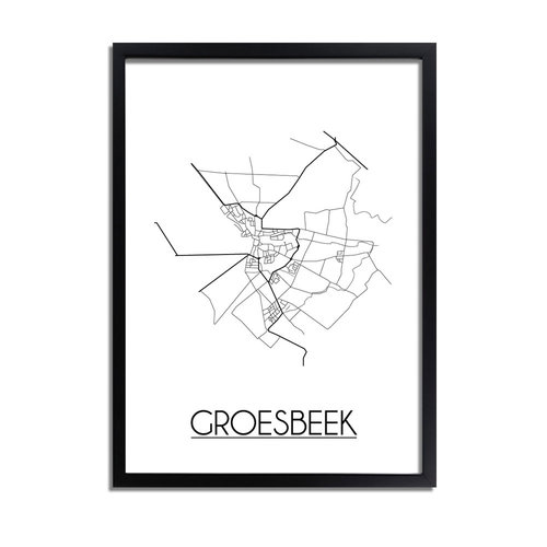 Groesbeek Plattegrond poster 