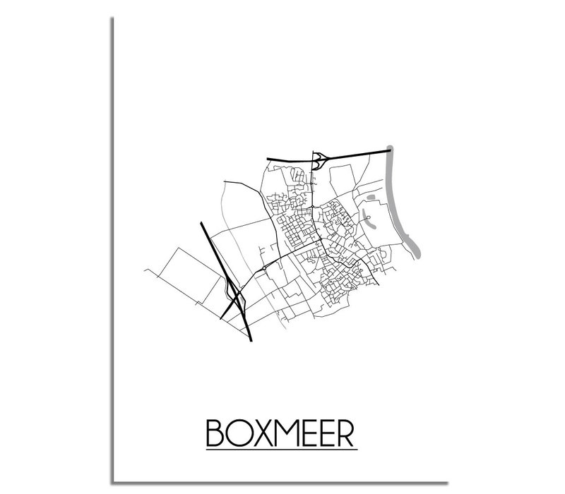 Boxmeer Plattegrond poster