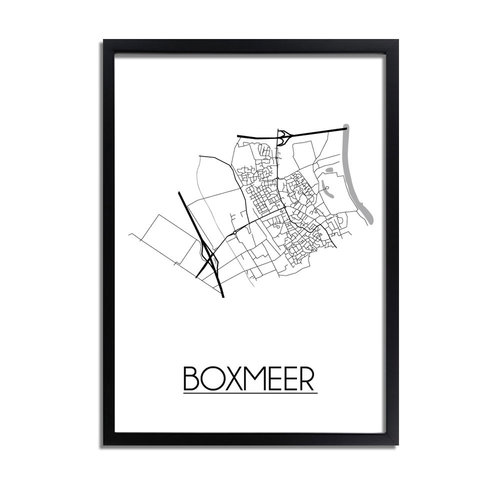 Boxmeer Plattegrond poster 