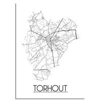 Torhout Plattegrond poster