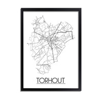 Torhout Plattegrond poster