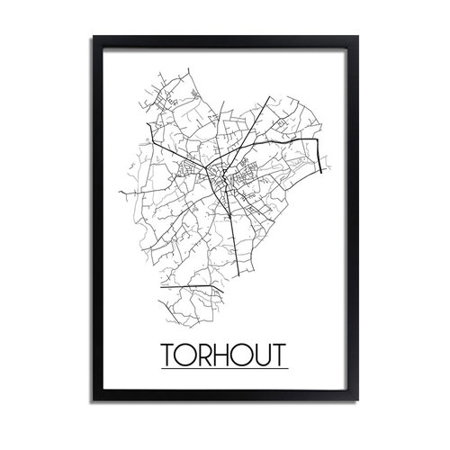 Torhout Plattegrond poster 