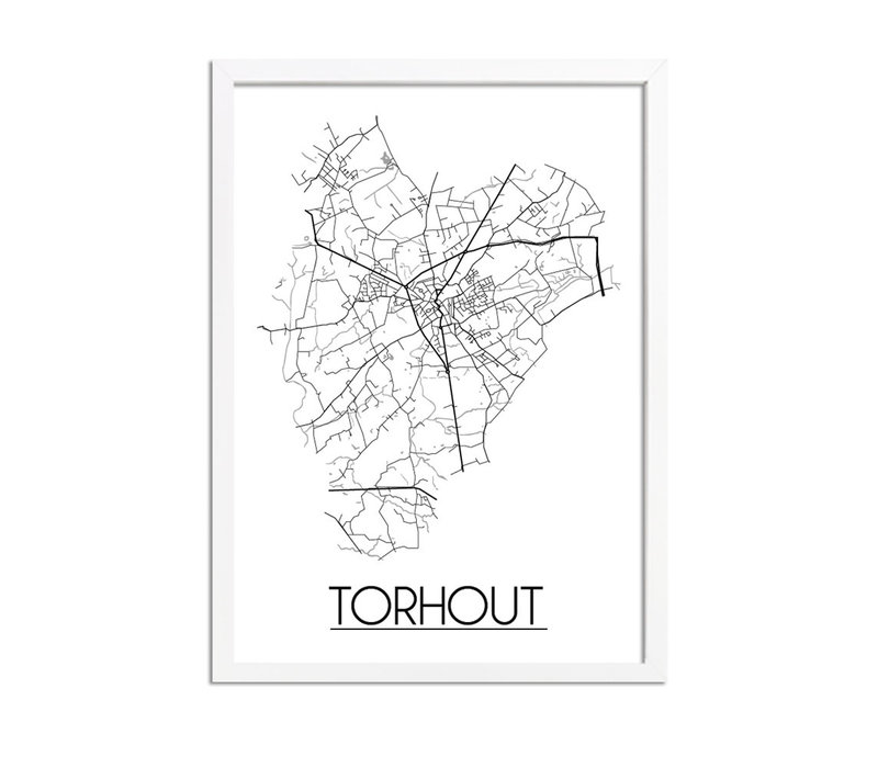 Torhout Plattegrond poster