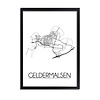 Geldermalsen Plattegrond poster