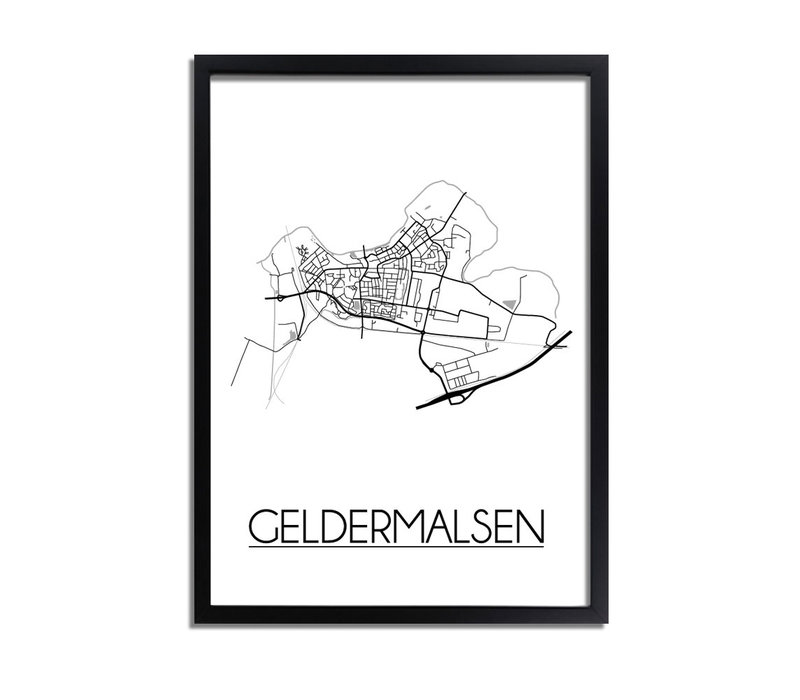 Geldermalsen Plattegrond poster