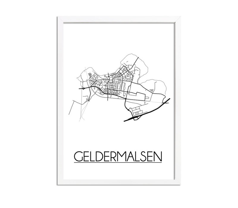 Geldermalsen Plattegrond poster