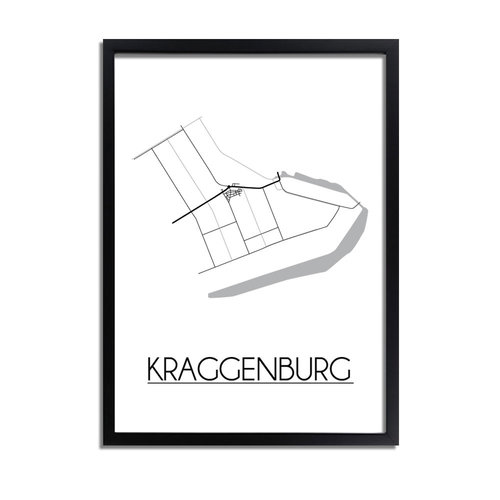 Kraggenburg Plattegrond poster 