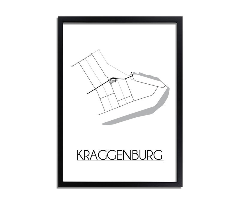 Kraggenburg Plattegrond poster