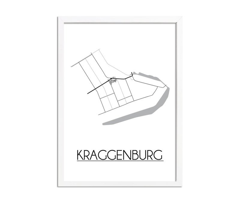 Kraggenburg Plattegrond poster