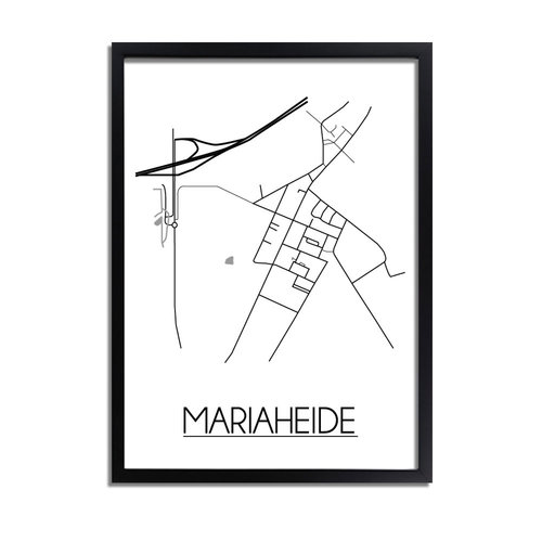 Mariaheide Plattegrond poster 