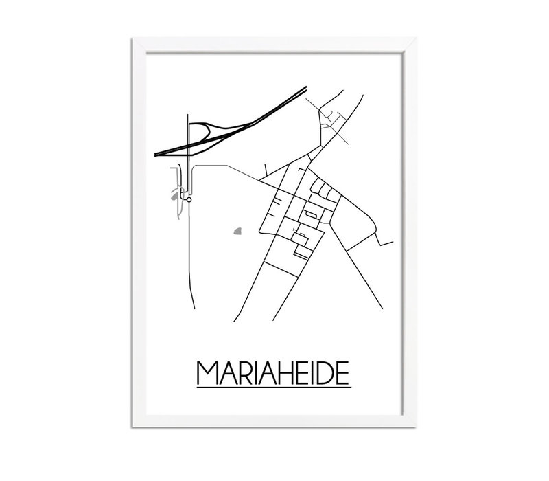 Mariaheide Plattegrond poster