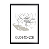 Oude-Tonge Plattegrond poster