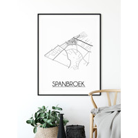 Spanbroek Plattegrond poster