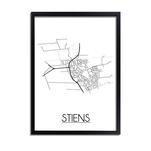 Stiens Plattegrond poster 