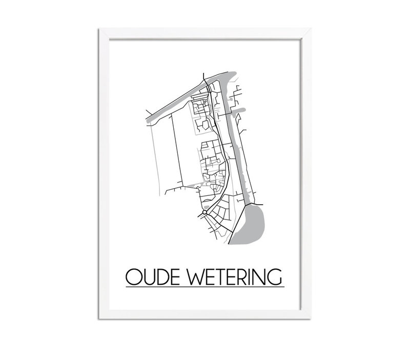 Oude Wetering Plattegrond poster