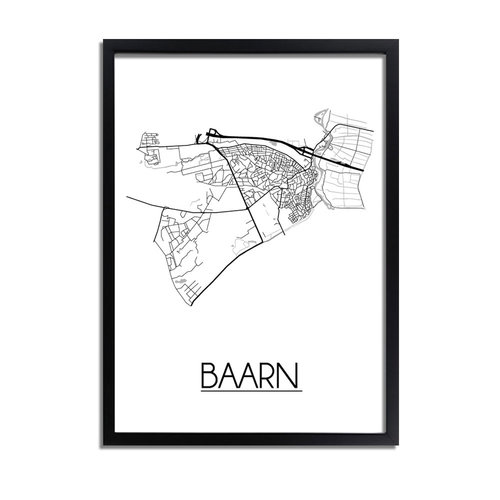 Baarn Plattegrond poster 