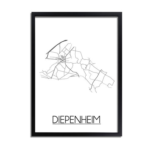 Diepenheim Plattegrond poster 