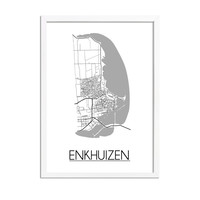 Enkhuizen Plattegrond poster