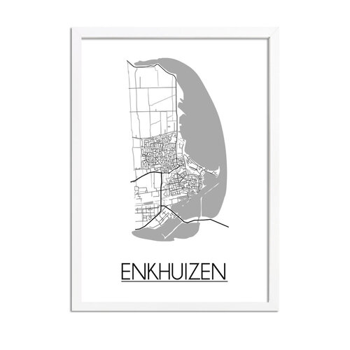 Enkhuizen Plattegrond poster 