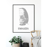 Enkhuizen Plattegrond poster