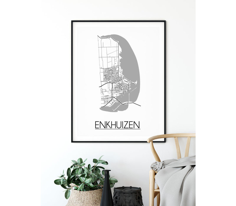 Enkhuizen Plattegrond poster