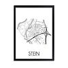 Stein Plattegrond poster