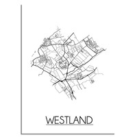 Westland Plattegrond poster