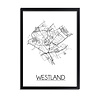 Westland Plattegrond poster