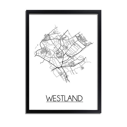 Westland Plattegrond poster 