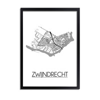 Zwijndrecht Plattegrond poster